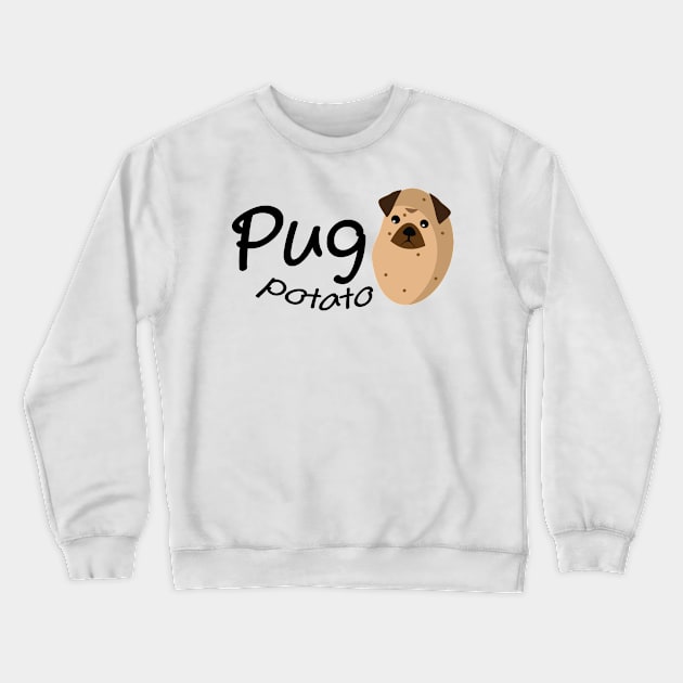 Pugs Funny Gift Love Dog Crewneck Sweatshirt by macshoptee